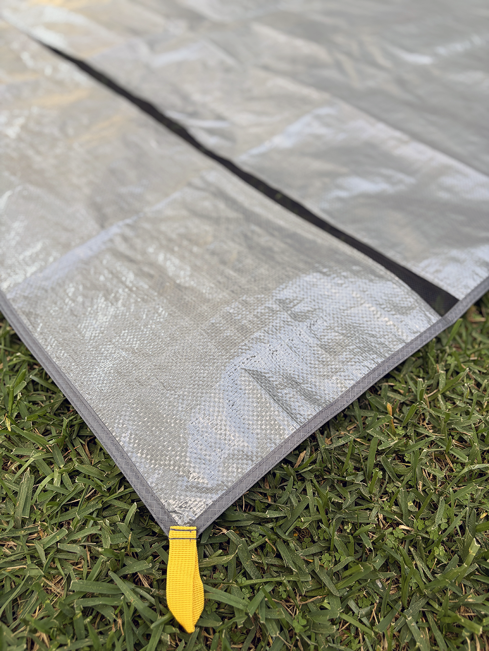 RapidPack Swag tent ground sheet detail. Protects tent and helps keep it clean.