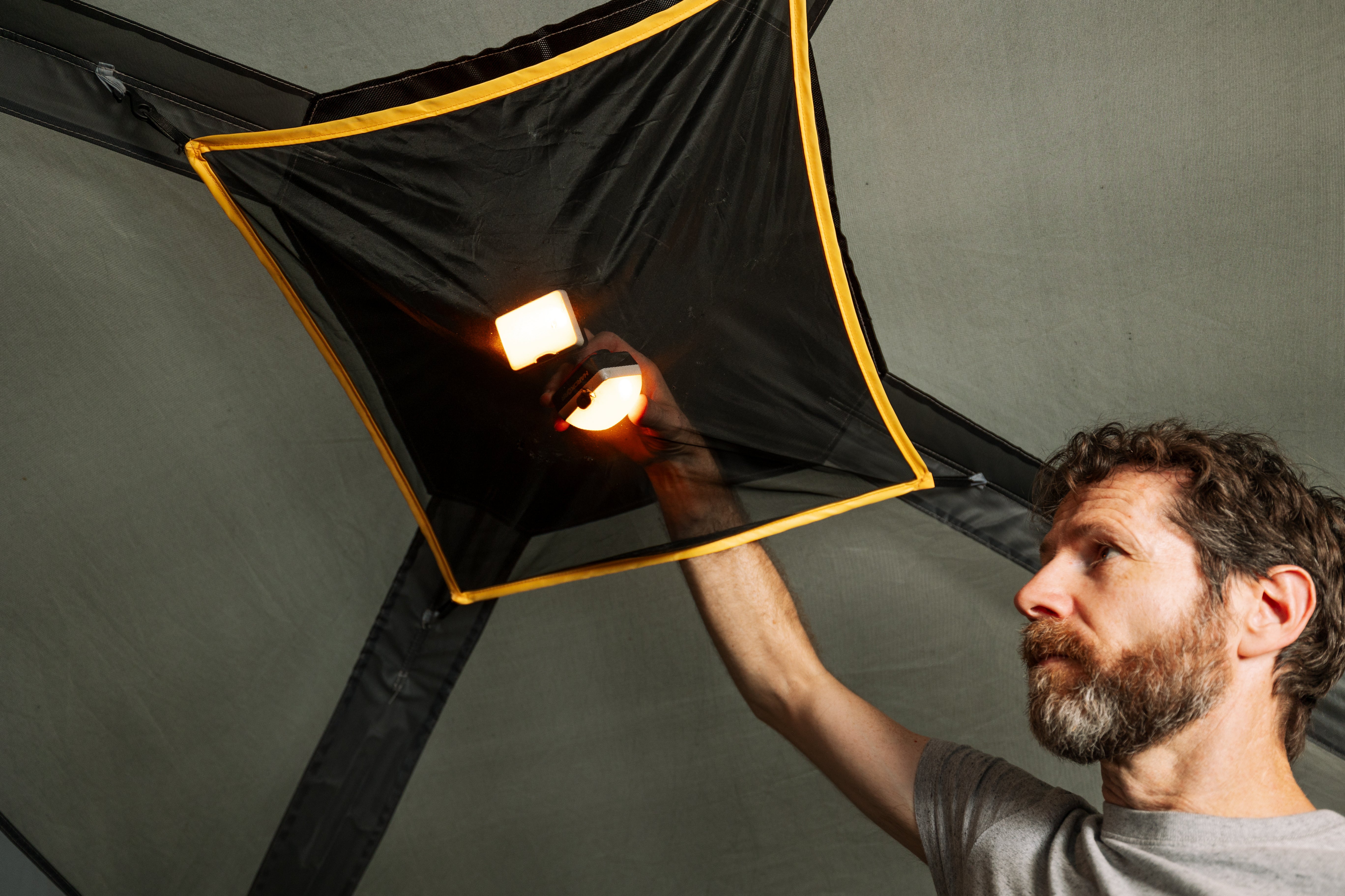 RapidPack Popup Camping Tent ceiling pocket