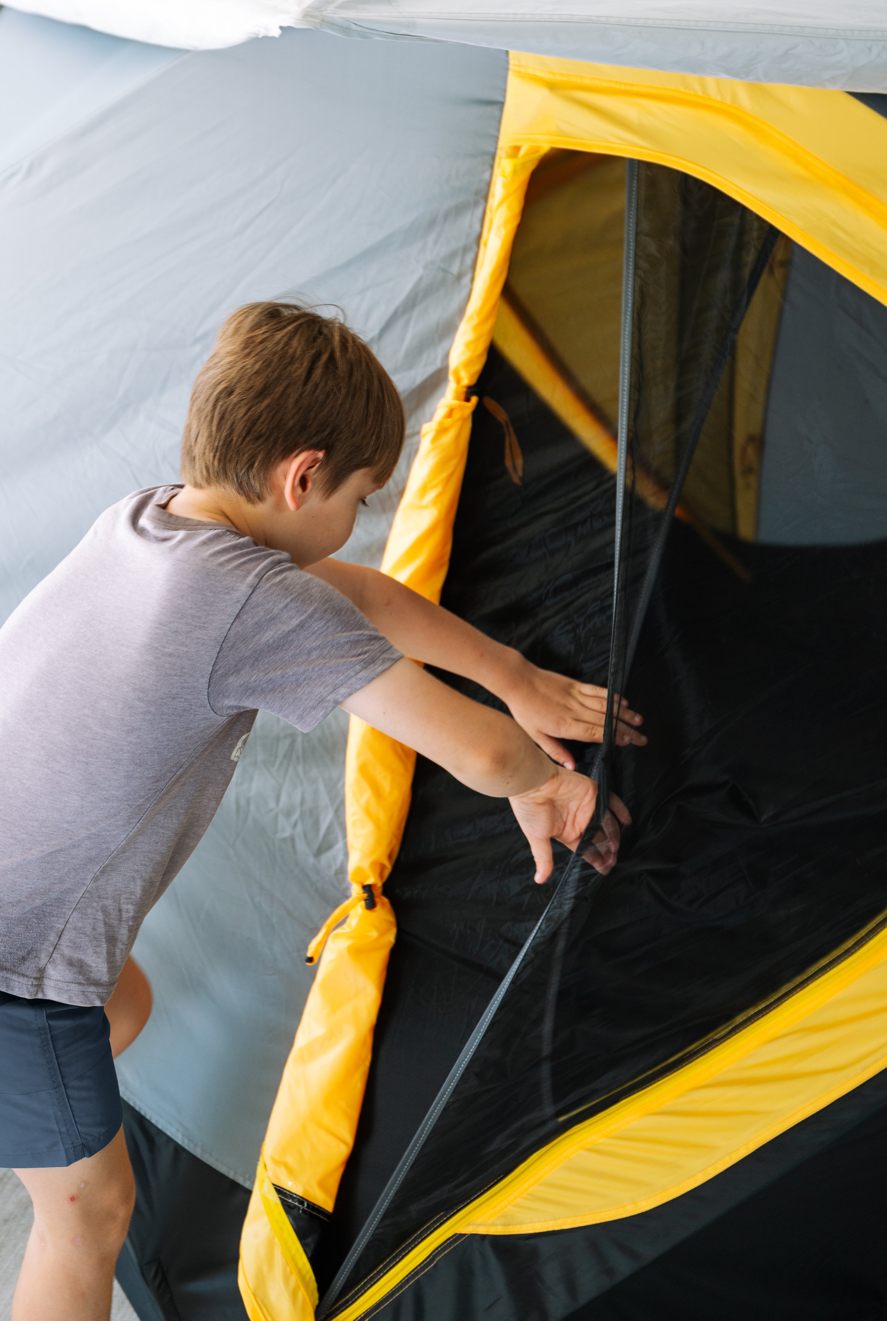 RapidPack Popup Camping Tent child entry