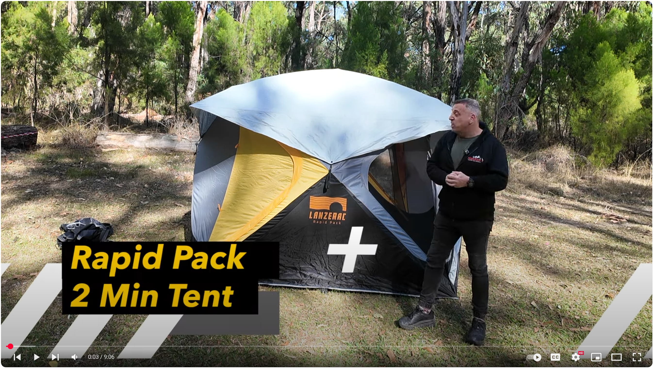 Load video: outside expert review on tent