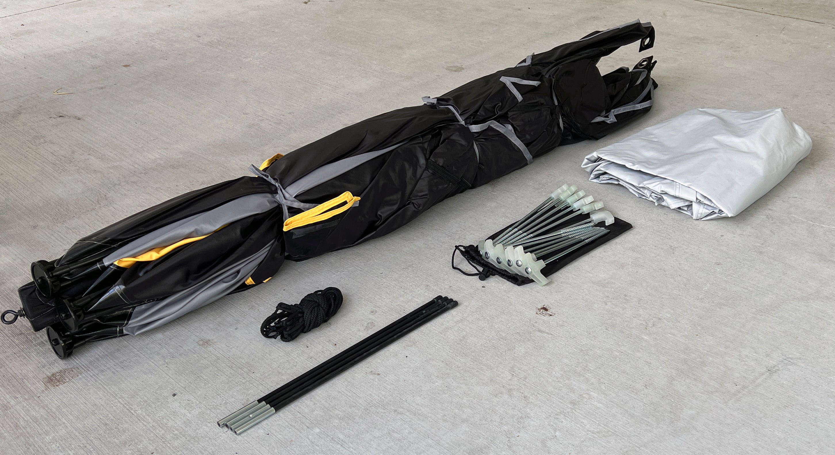 What you get with a RapidPack pop up tent